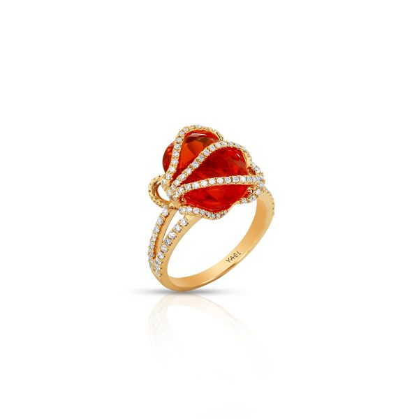 Helix Fire Opal Ring - Image 2