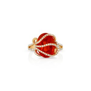 Helix Fire Opal Ring