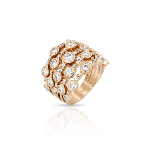 Multi-Row Diamond Statement Ring