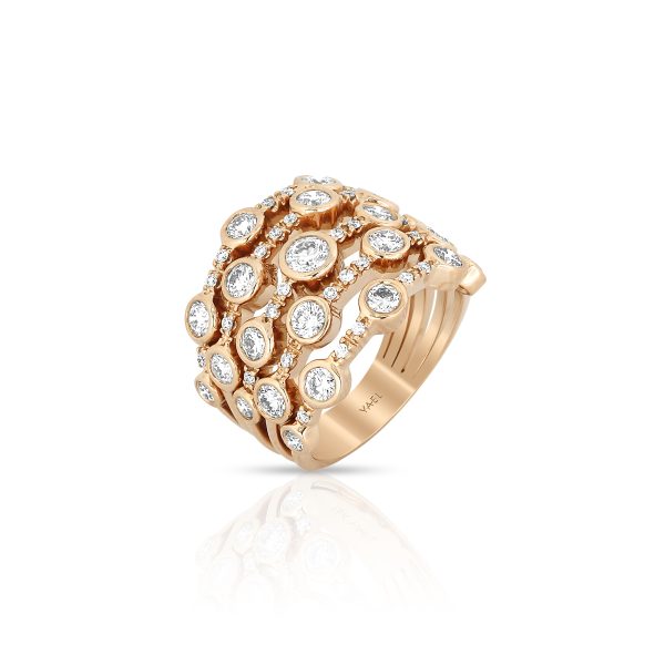 Multi-Row Diamond Statement Ring
