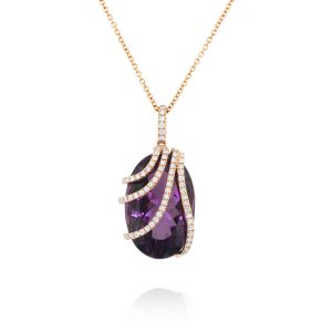 Oval Amethyst Pendant