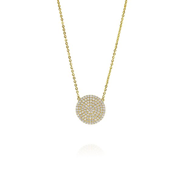 Diamond Circle Medallion Necklace