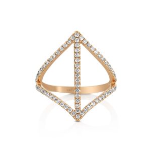 Geometric Diamond Statement Ring