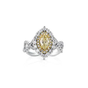 Marquise Fancy Yellow Diamond Ring