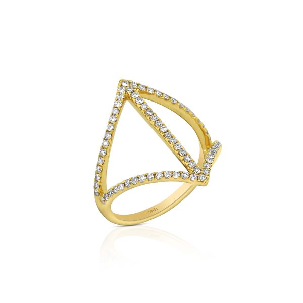 Geometric Diamond Statement Ring