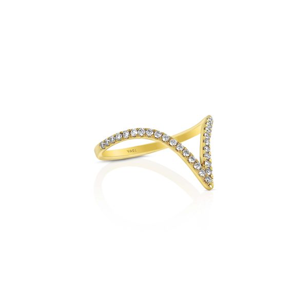 Diamond V-Shape Ring - Image 2