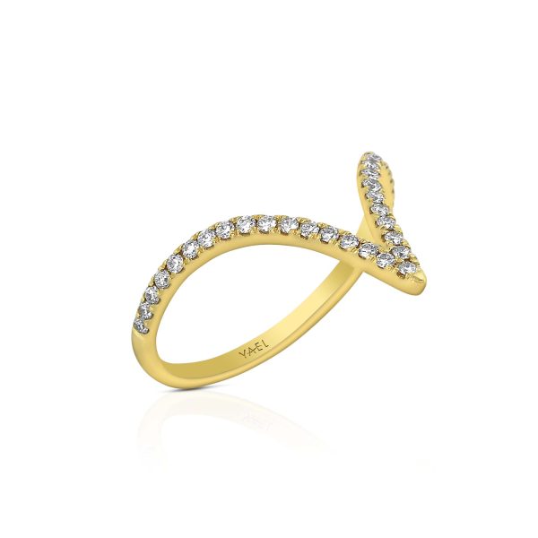 Diamond V-Shape Ring - Image 3