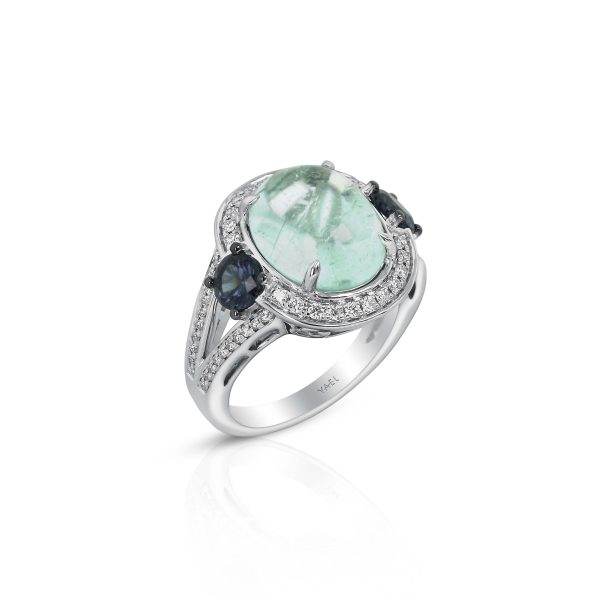 Vintage Garnet Paraiba Ring - Image 3