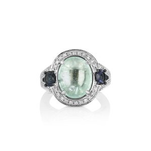 Vintage Garnet Paraiba Ring