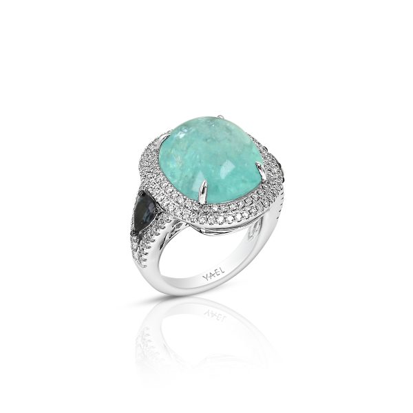 Paraiba and Color Change Garnet Ring - Image 3