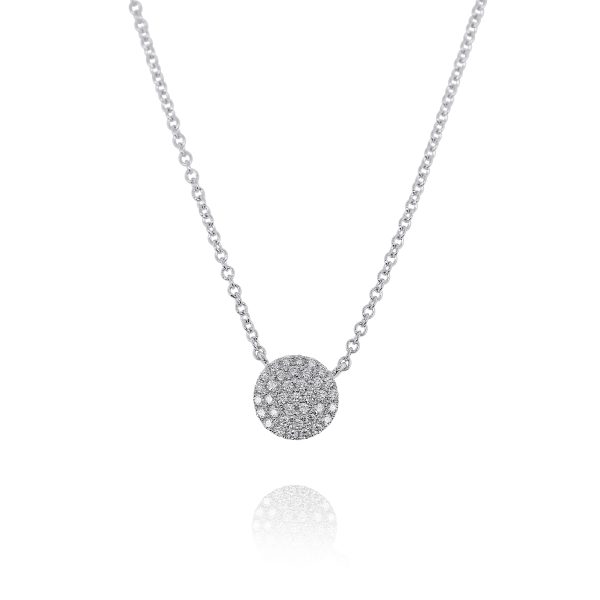 Diamond Circle Pendant Necklace