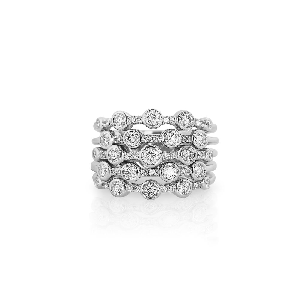 Multi-Row Diamond Band