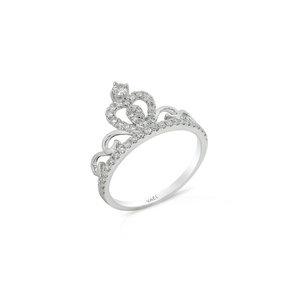 White Gold Crown Ring - Image 2