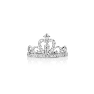 White Gold Crown Ring