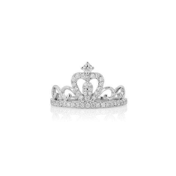 White Gold Crown Ring