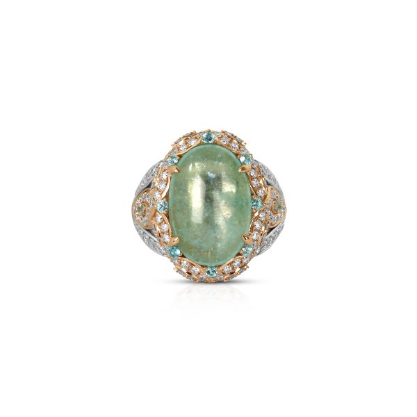 Floral Rose Paraiba Ring
