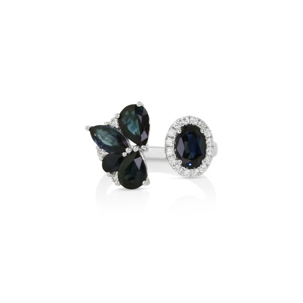 Bold Blue Sapphire Statement Ring