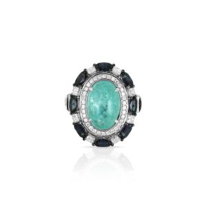 Cabochon Paraiba Ring
