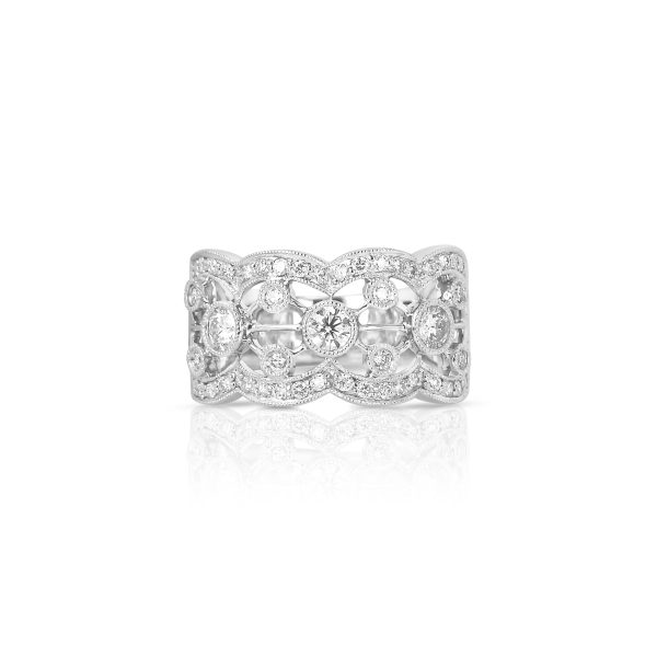 Bezel Diamond Statement Band