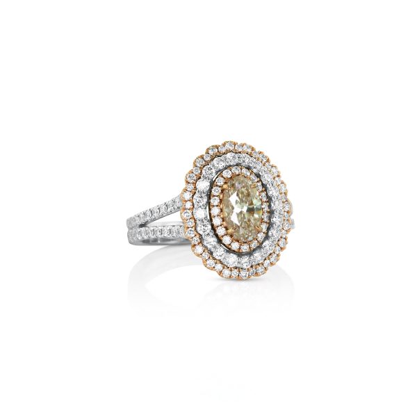 Platinum Pink Diamond Ring
