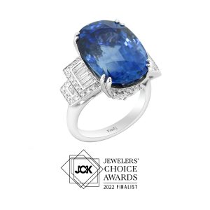 Grand Oval Blue Sapphire Statement Ring