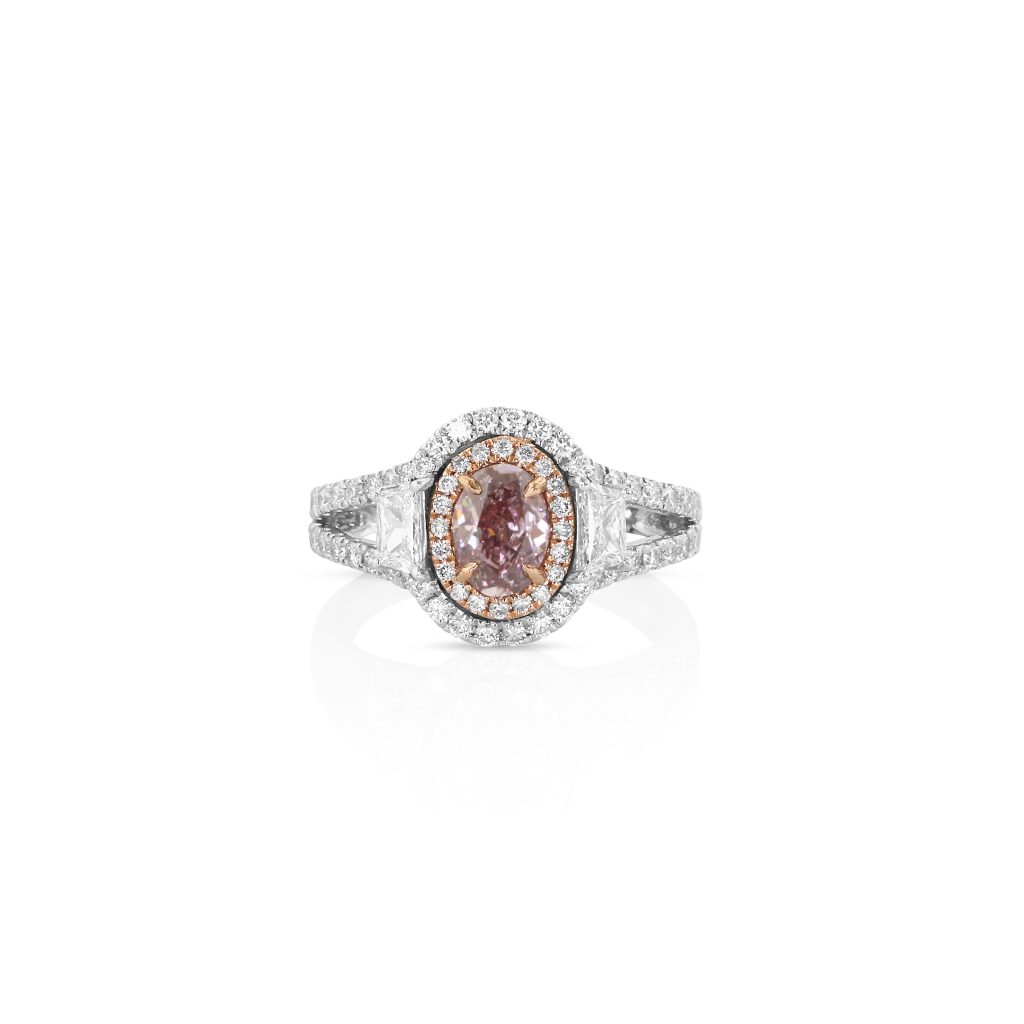 Platinum Pink Diamond Ring