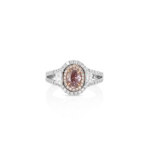 Platinum Pink Diamond Ring