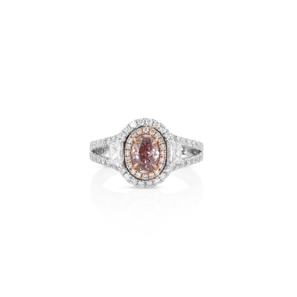 Platinum Pink Diamond Ring
