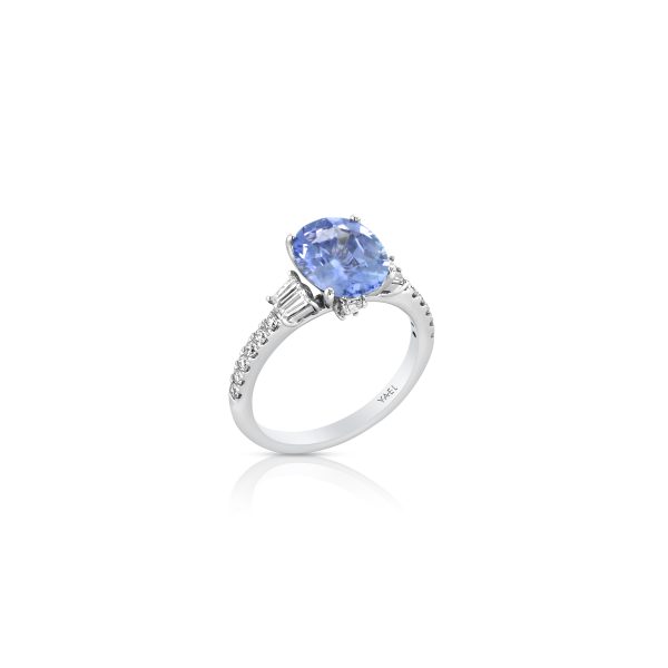 Ceylon Blue Sapphire and Diamond Pendant Ring - Image 4