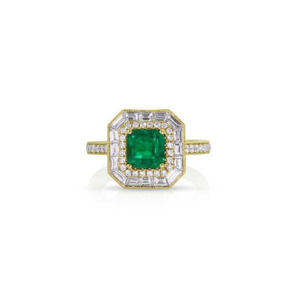 Emerald and Diamond Ring