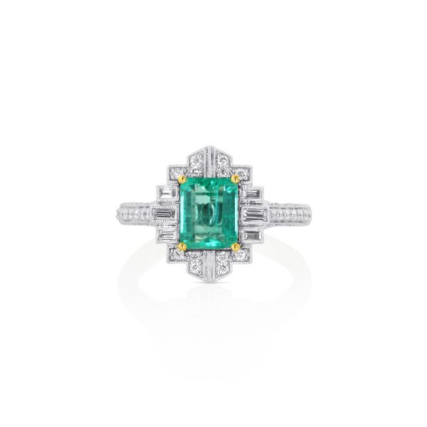 Emerald and Diamond Ring - Image 2
