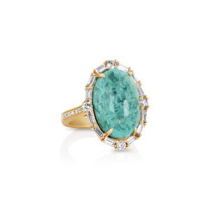 Paraiba Diamond Ring