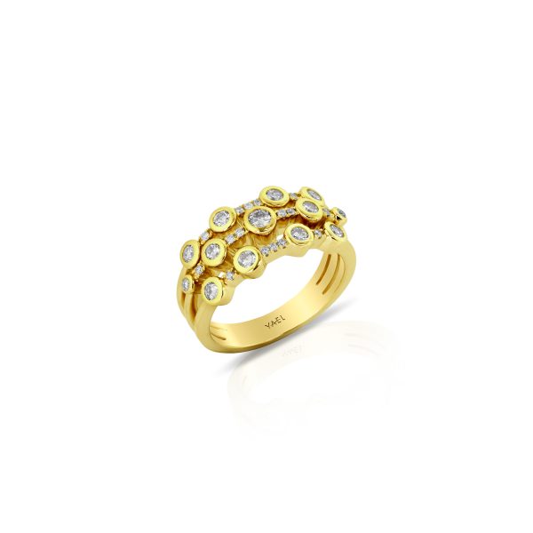 Yellow Gold Diamond Accent Band - Image 2