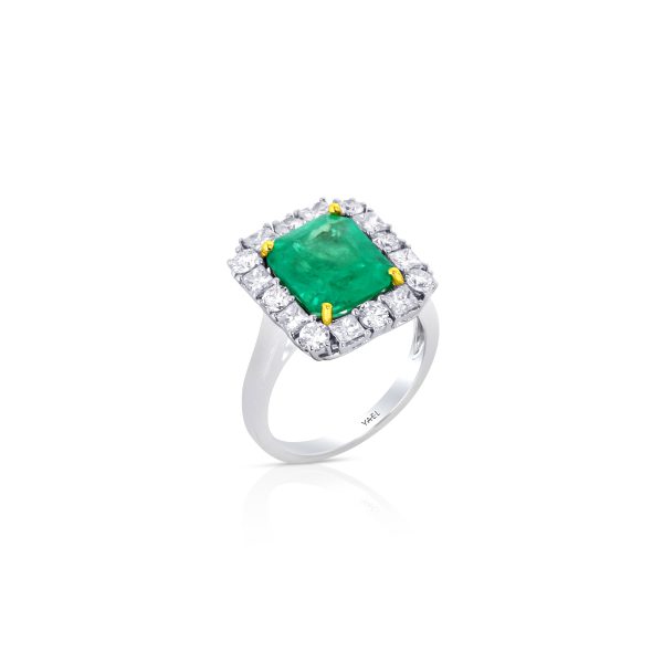 Emerald and Diamond Ring - Image 2