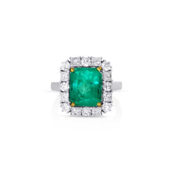 Emerald and Diamond Ring