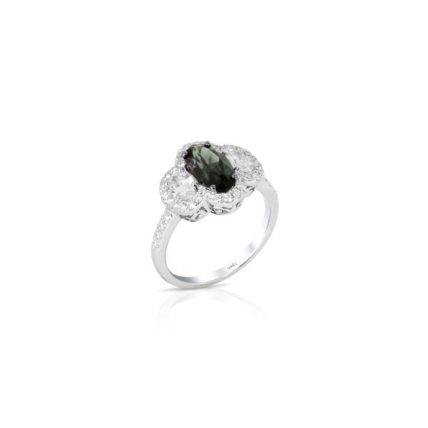 Oval Color Change Garnet Cluster Ring - Image 4