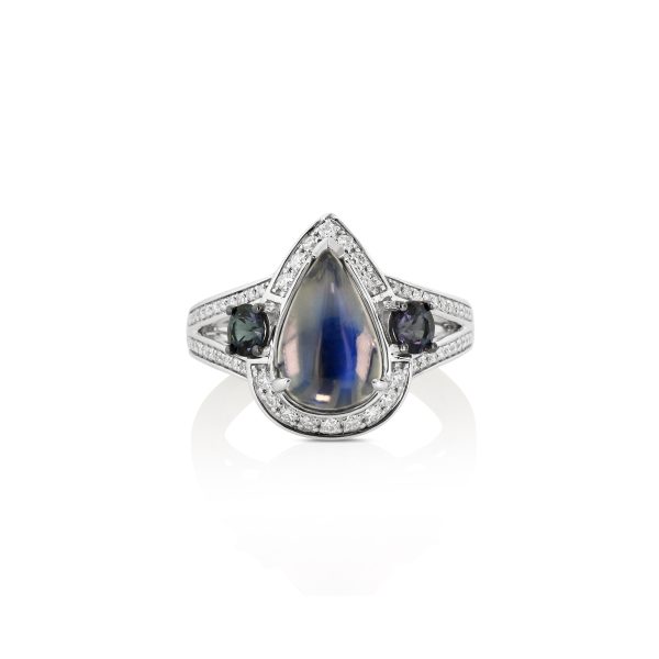 Pear Moonstone Ring