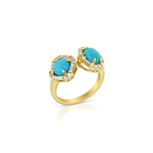 Cushion and Oval Turquoise Earrings - Image 3