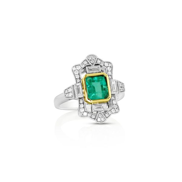 Emerald and Diamond Ring - Image 2