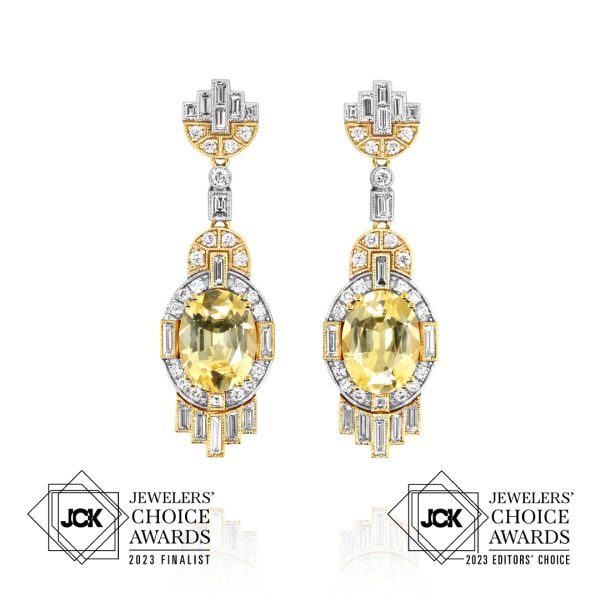 Yellow Sapphire Drop Earrings
