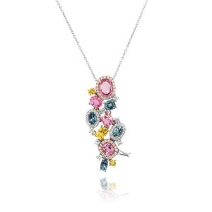 Pastel Gem Drop Pendant