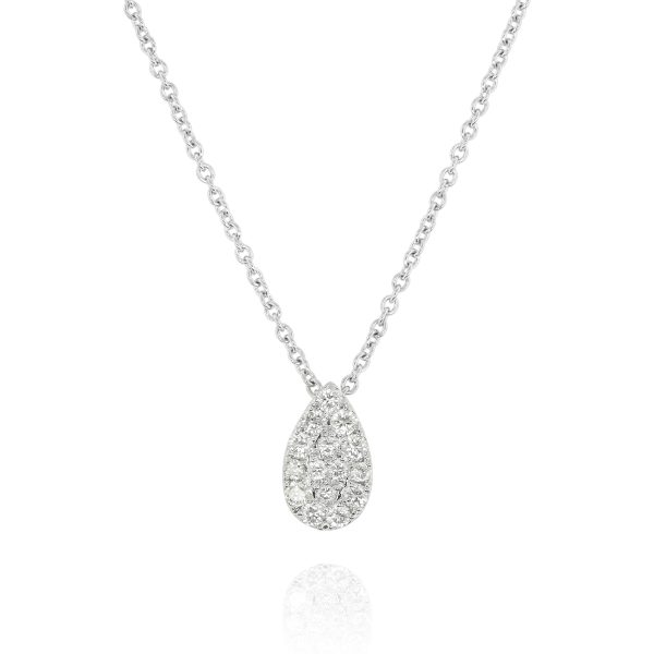 Pear-Shaped Diamond Pendant