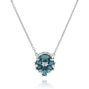 Classic Blue Topaz Cluster Ring