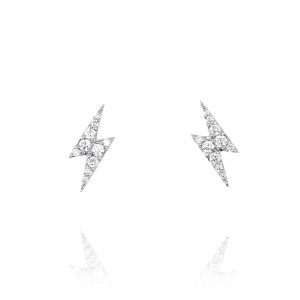 Lightning Bolt Diamond Earrings