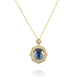 Cushion Moonstone Pendant