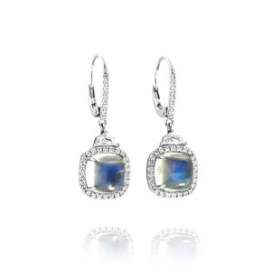 Classic Cushion Moonstone Drops