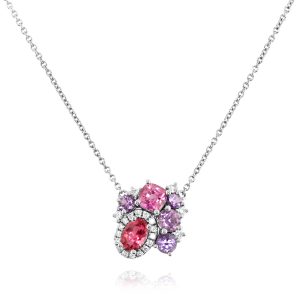 Multi-Pink Gem Pendant