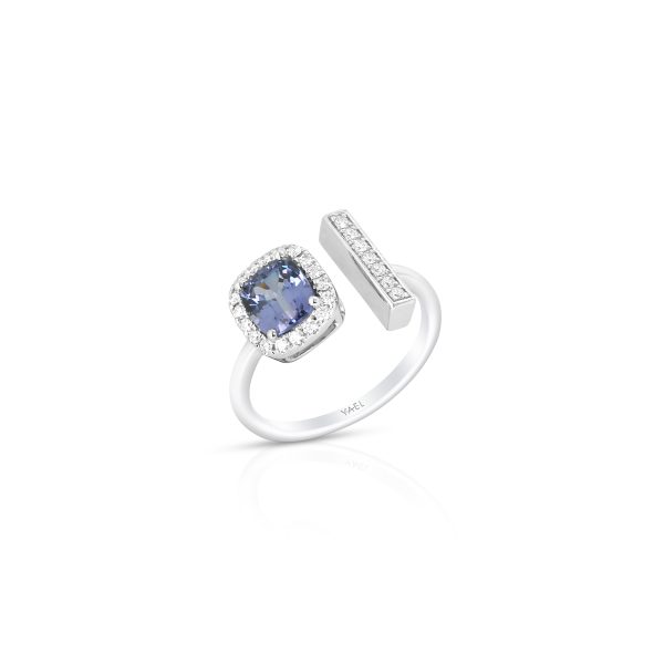 Cushion Blue Spinel Ring - Image 2