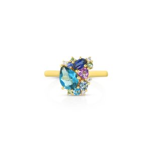 Oceanic Multi-Gem Ring