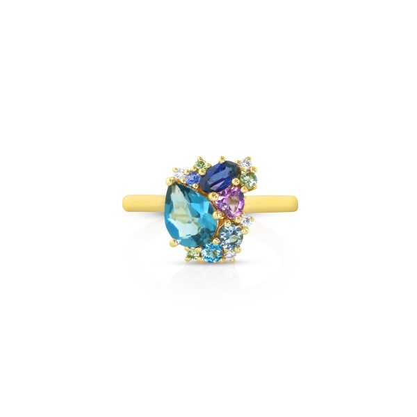 Oceanic Multi-Gem Ring